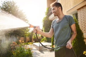 Watering in the evening